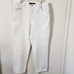 Gloria Vanderbilt Amanda Jeans Women's White Size 16
